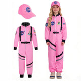 3-8T Kid Boy Girl Spacesuits Astronauts Pilots Performing Halloween Space Costumes