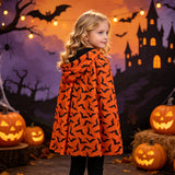 Kid Adult Halloween Hooded Cape Holiday Show Up