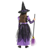 Children's Halloween Costume Little Witch Costume Purple Black Masquerade