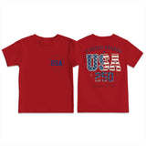 Kid Boy Girl Crew Neck Top Fashion Comfortable Independence Day T-shirt