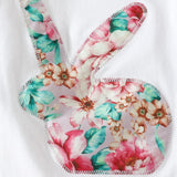 Baby Girls Spring Autumn Easter Rabbit Fragmented Flower 3 Pcs Sets