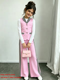 Girls' Fashion Suit, Foreign Suit, Vest, Jacket and Trousers Two-piece Suit