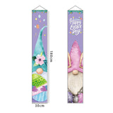 Easter Curtain Happy Easter Couplet Party Porch Decorative Flag