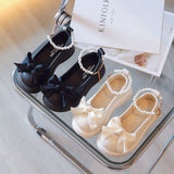 Kid Girl Princess Autumn Soft Western Air Single  Dance Shoes