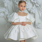 2-8T Kid Baby Girl Birthday Party Walk Show Princess Flower Wedding Dress