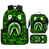 Kid Boy Girl Shark Cartoon Backpack School Bag