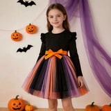 2-8T Kid Baby Girl Casual Mesh Halloween Dresses