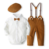 Kid Boy Host British Style Suit 2 Pcs Sets