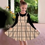 2-10T Kid Girl Fake Personalized Long-sleeved Swing Fashion Trend Dresses