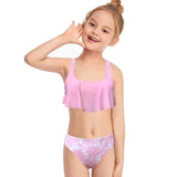 Family Matching Sexy Parent-child Print high-waisted Split Bikini Swimsuit