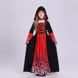 Cosplay Halloween Royal Vampire Costume, Girl Character Witch Dress Up Party