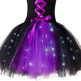 1-10T Kid Girl Sleeping Spell Witch Glowing Princess Halloween Dresses