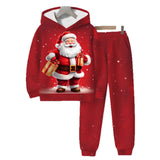 TEMU's New Christmas Children's Hooded Sweater Set 2 Pieces