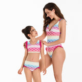 Family Matching Parent-child Mermaid Bikini Surfing Swimwear