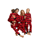 Family Matching Plaid Homewear Parent-child Pajamas