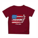 Kid Girl Boy 250th Anniversary Independence Day Printed Comfortable Casual T-Shirt