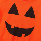 6M-4T Baby Boys Long Sleeve Halloween Pumpkin 2 Pcs Set