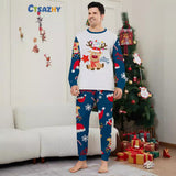 Family Matching Christmas Deer Snowflakes Parent-child Printed Loungewear Pajamas