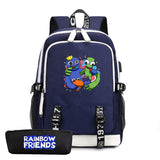 Rainbow Friends Pencil Case Two-piece Schoolbag