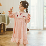 Kid Girl Long Sleeve Nightdress Pajamas Loungewears