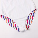 Family Matching Striped One-piece Swimsuit Parent-Child Swimwear
