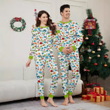 Family Matching Christmas Deer Snowman Snowflake Parent-child Printed Loungewear Pajamas