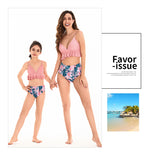 Parent-child Swimsuit Family Wear New Bikini Beach Pants Elastic Waist Swimsuit