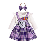 Halloween Children's Clothing New Baby Girl Long-sleeved Romper Embroidered