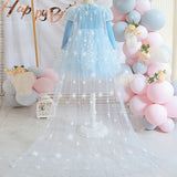 Kid Girl Mesh Princess Autumn Elsa Pompous  Frozen Dresses