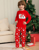 Family Matching Bear Snowflake Christmas Parent-child Printed Loungewear Pajamas