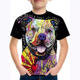 1-12T Kid Baby Boy 3D Printed Casual Short-sleeved T-shirt
