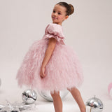 6M-12T Kid Baby Girl Fairy Catwalk Tutu Piano Performance Dresses