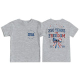 Kid Boy Girl Crew Neck Top Fashion Comfortable Independence Day T-shirt