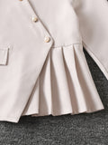 5-14Y Kid Girls Suit Fashion Suit Casual School Suits 2 Pcs Set