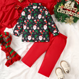 Kid Baby Boy Europe America Cute Christmas Autumn 2 Pcs Sets