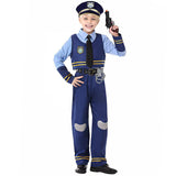 3-10T Kid Boy Girl Halloween Costume Rabbit Police Cosplay Costume