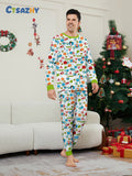 Family Matching Christmas Deer Snowman Snowflake Parent-child Printed Loungewear Pajamas