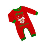 Family Matching Christmas Deer Head Printing Pajamas