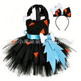 1-12T Kid Baby Girl Crazy Primal Halloween Dresses Cosplay Costume