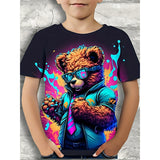 1-12T Kid Baby Boy 3D Printed Casual Short-sleeved T-shirt