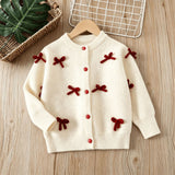 1-6T Kid Baby Girl Knitted Cardigan Princess Sweater