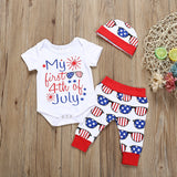 Baby Girl Independence Day New Letter Printed Set