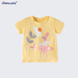 Kid Baby Girl Summer Thin Casual Short-sleeved T-shirt