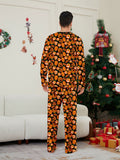 Halloween Parent-child Pajama Pumpkin Funny Devil Print Loungewear
