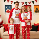 Family Matching Christmas Parent-child Pajamas Printed Fashion Long-sleeved Loungewear Set
