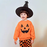 6M-5T Kid Baby Boy Girl Halloween Pumpkin Long-sleeved Suit Costume