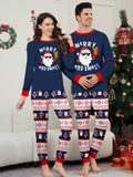Family Matching Christmas Parent-child Santa Claus Snowflake Letter Print Loungewear Pajamas