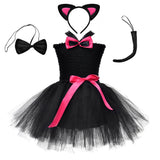 1-8Y Kid Baby Girl Halloween Cartoon Fluffy Dresses