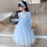 Kid Girl Lolita Princess Mesh Tutu Upscale Dress