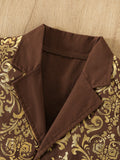 2-6T Kid Boys Bronzing Formal Wedding Suit 4 Pcs Set